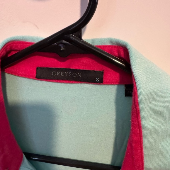 Greyson Green and Red Polo Shirt Casual Style - Picture 2 of 2